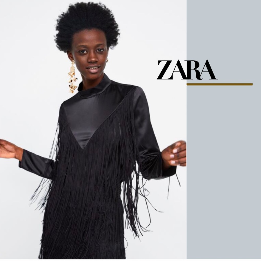 NWT Zara Fringed Top